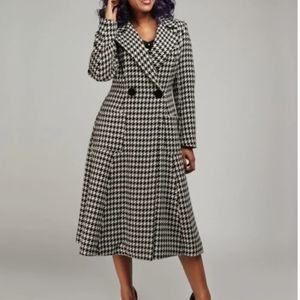 COLLECTIF LONDON Danna Houndstooth coat